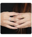 ฺBeautiful Crown Shape Silver Ring NSR-3336